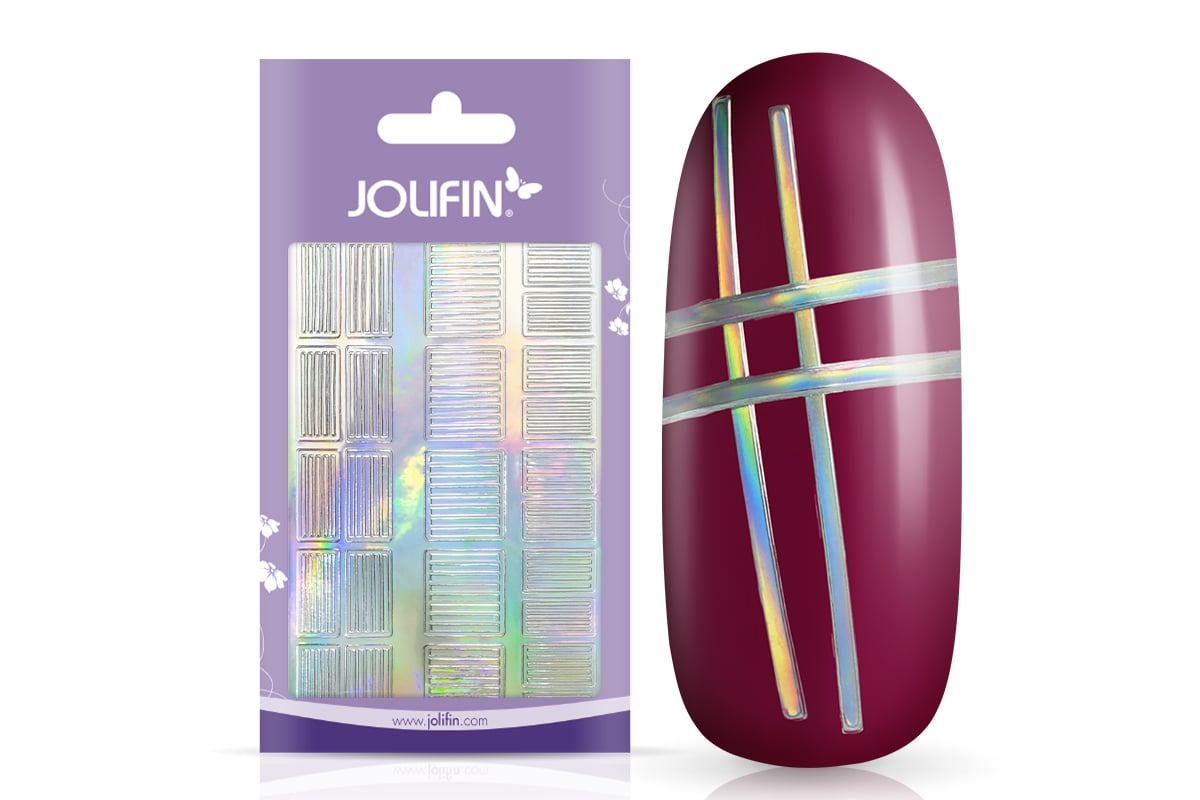 Jolifin Hologramm XL Sticker - Stripes