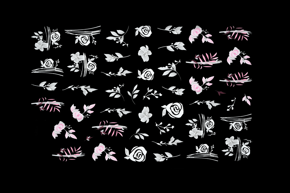 Jolifin LAVENI XL Sticker - Flowers No. 51