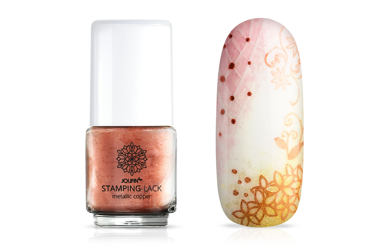 Jolifin Stamping-Lack - metallic copper 12ml