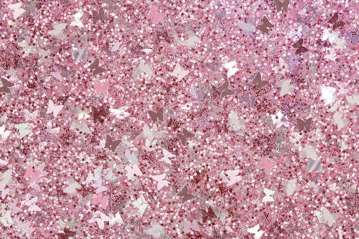 Jolifin Fantasy Glitter rosy-silver