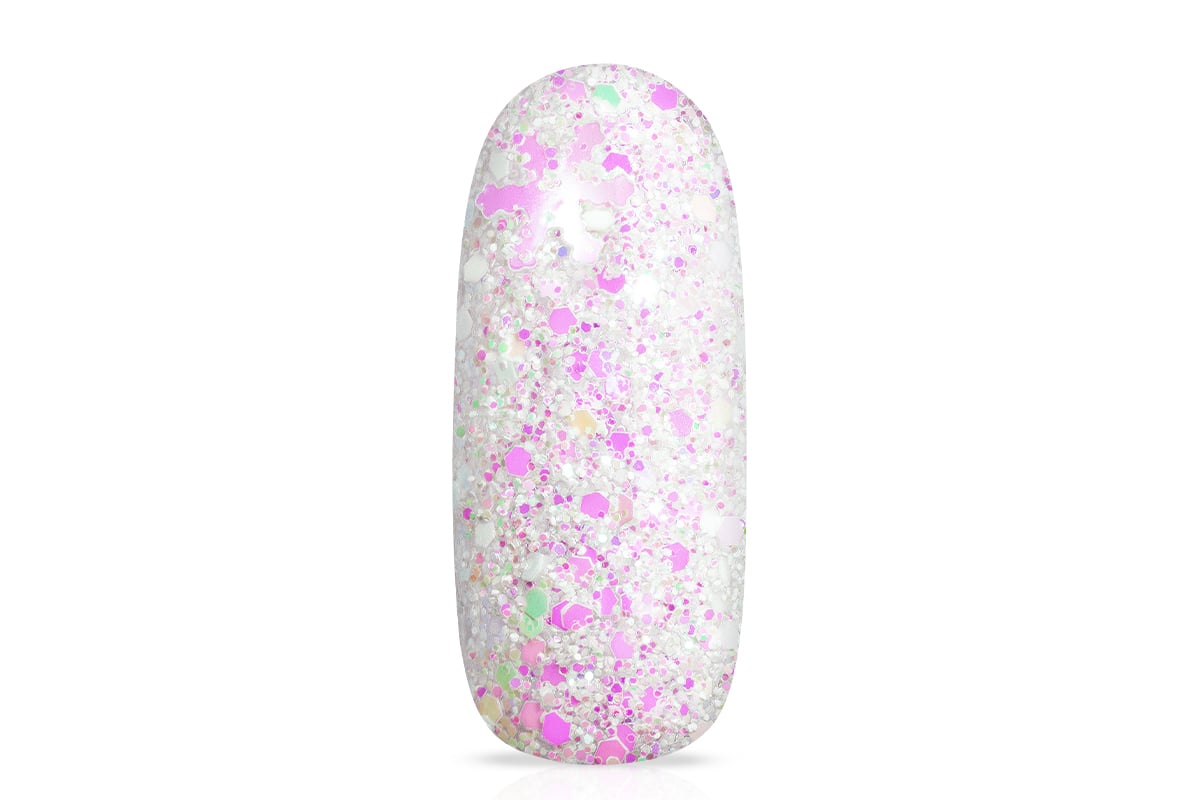 Jolifin Snowflake Glitter - white aurora