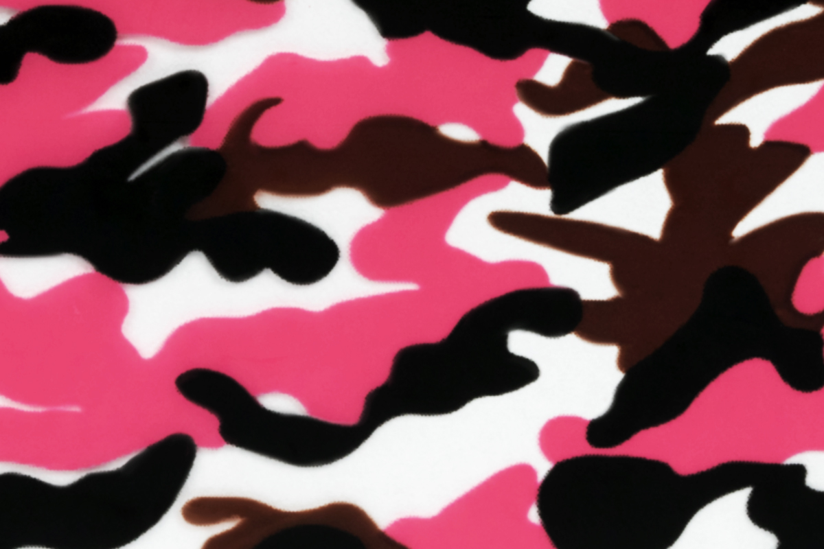 Jolifin Transfer Nagelfolie XL - Camouflage pink