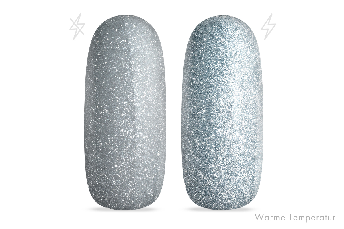 Jolifin LAVENI Shellac - FlashOn Thermo türkis-silver 10ml