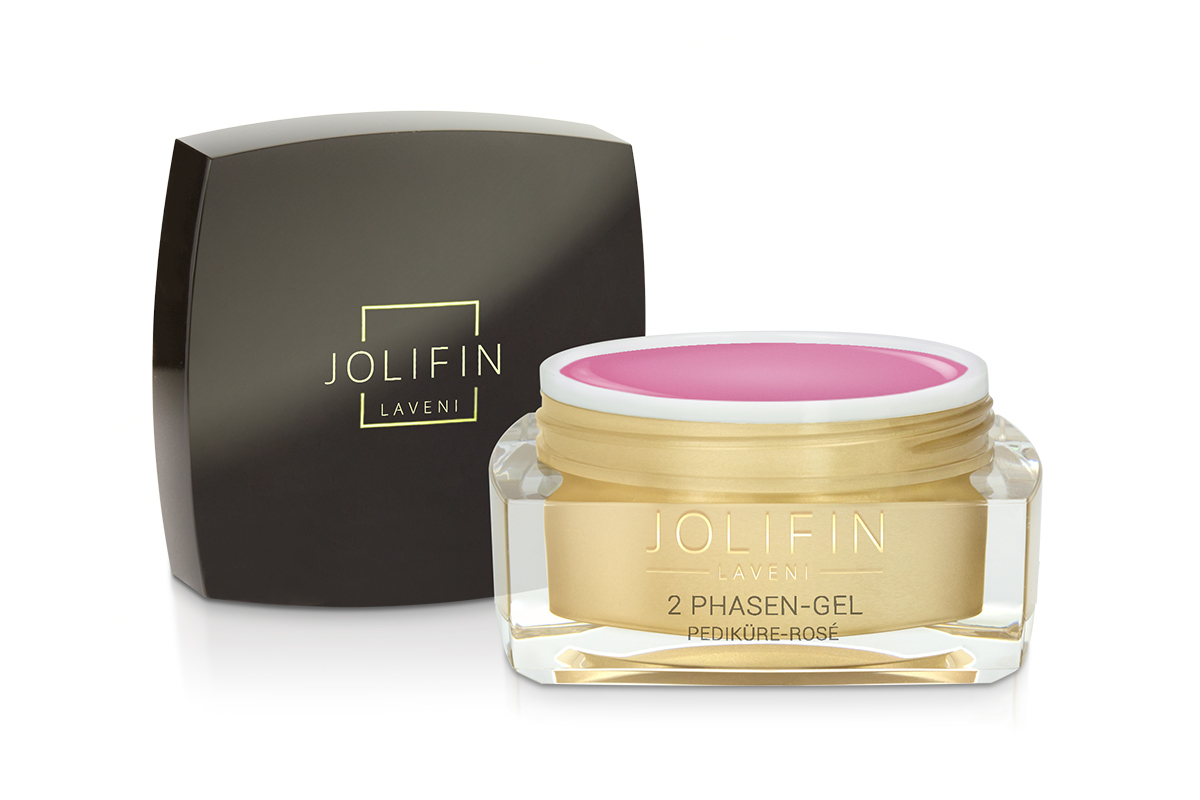 Jolifin LAVENI - 2 Phasen-Gel Pediküre rosé 15ml