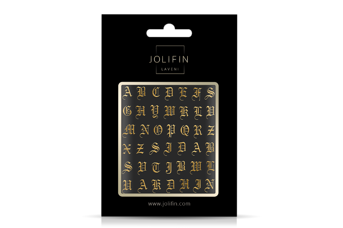 Jolifin LAVENI XL Sticker - ABC gold No. 2
