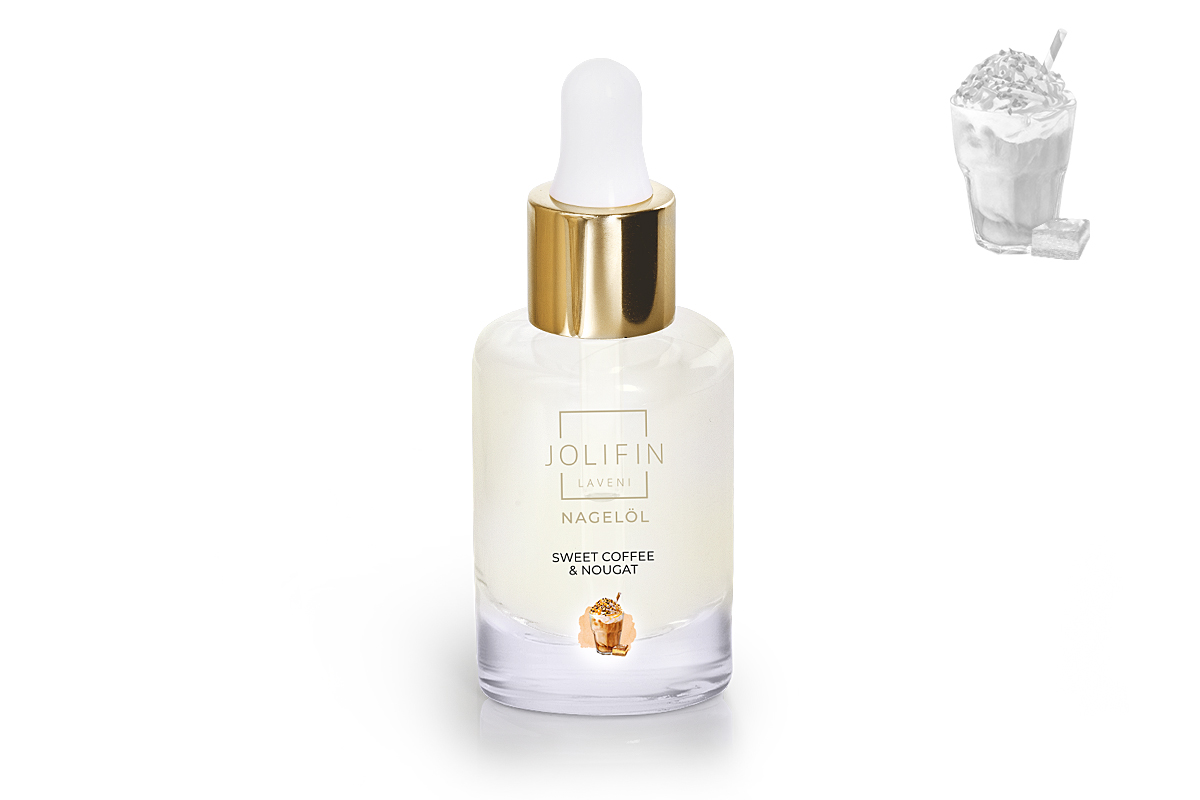 Jolifin LAVENI Nagelöl - Sweet Coffee & Nougat 10ml