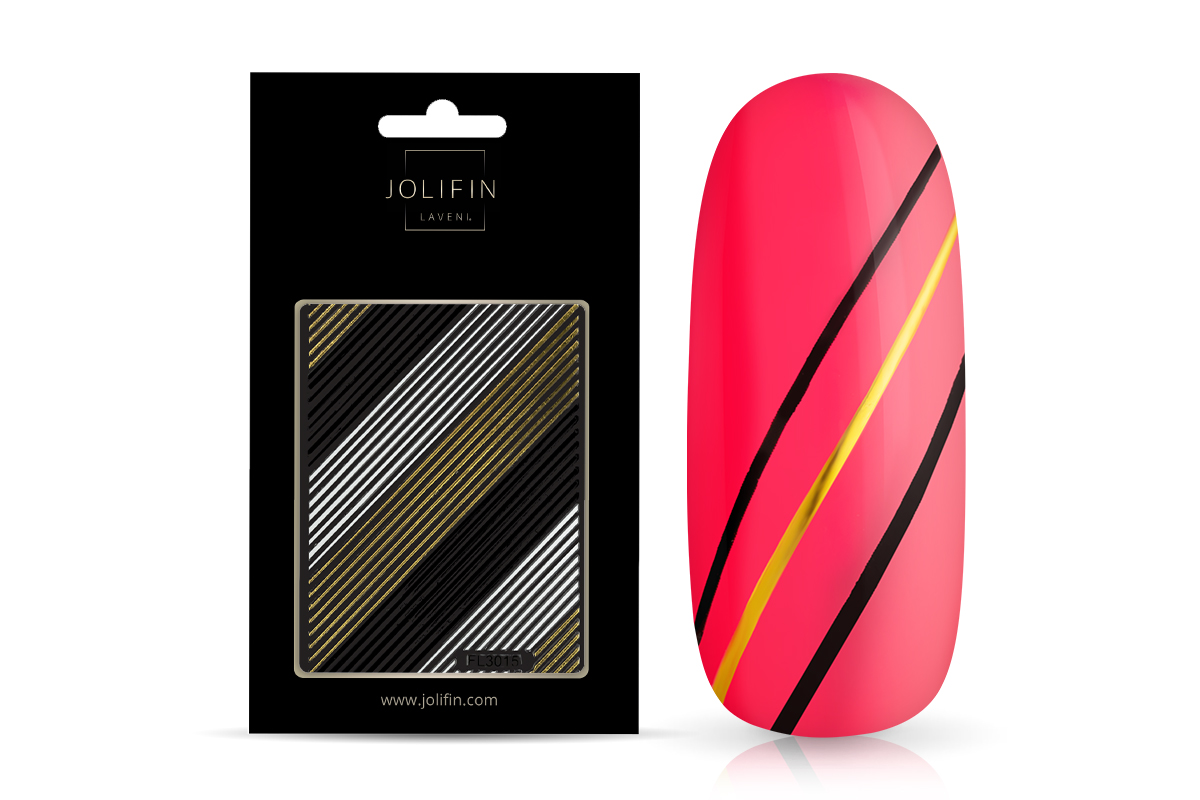 Jolifin LAVENI XL Sticker - black & white No. 16