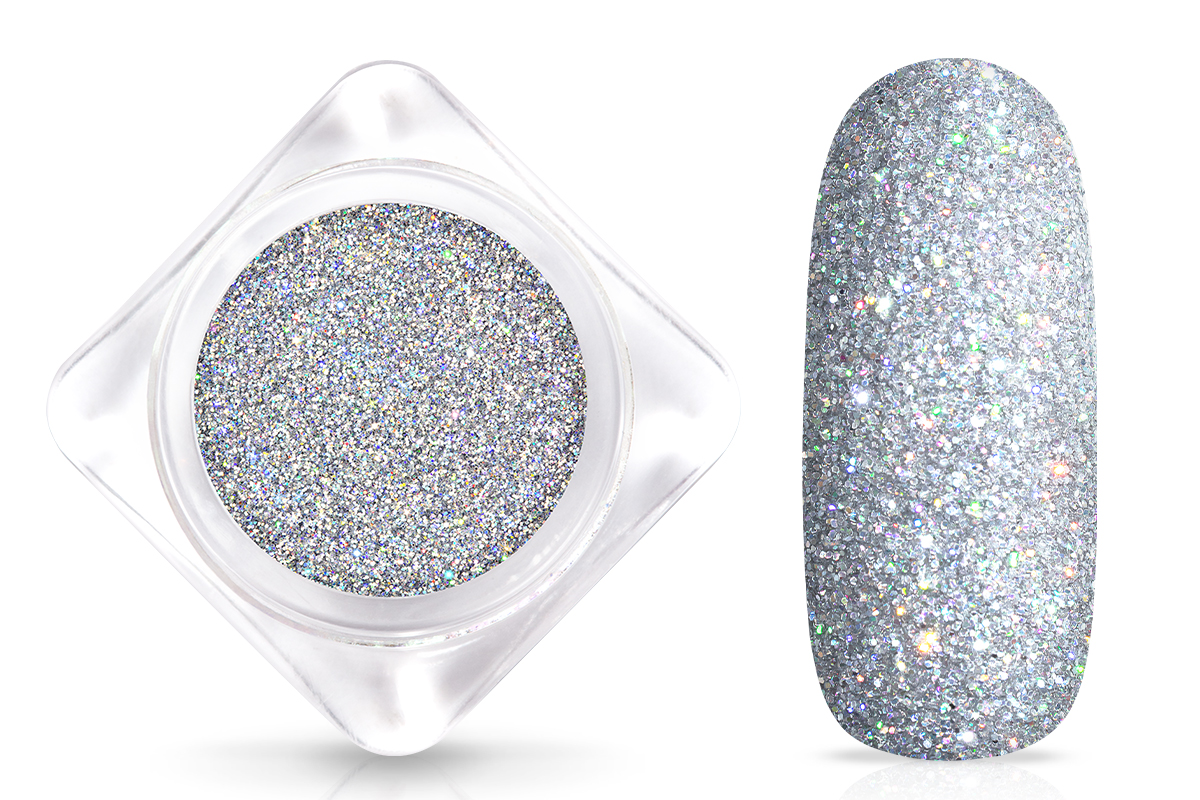 Jolifin Laser Glitter silver