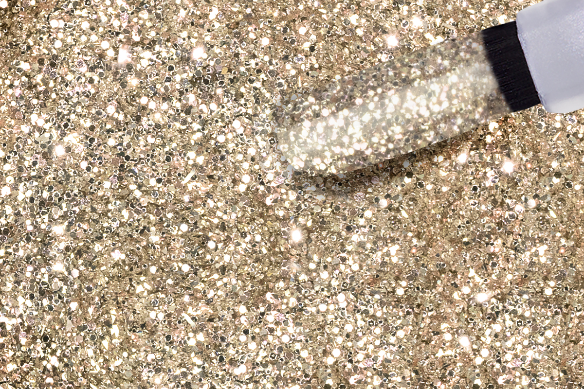 Jolifin LAVENI Shellac - champagne Glitter 10ml 