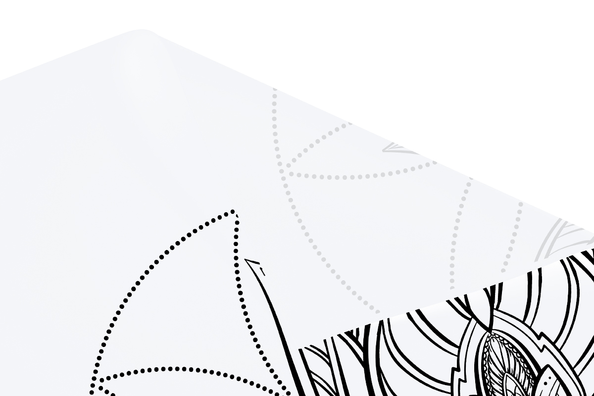 Jolifin LAVENI Silikonmatte - transparent Mandala 