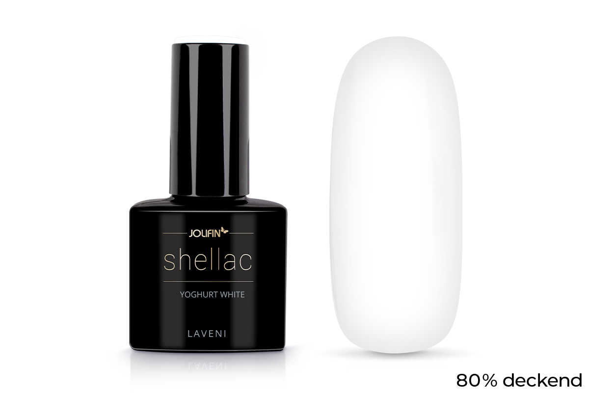 Jolifin LAVENI Shellac - yoghurt white 10ml