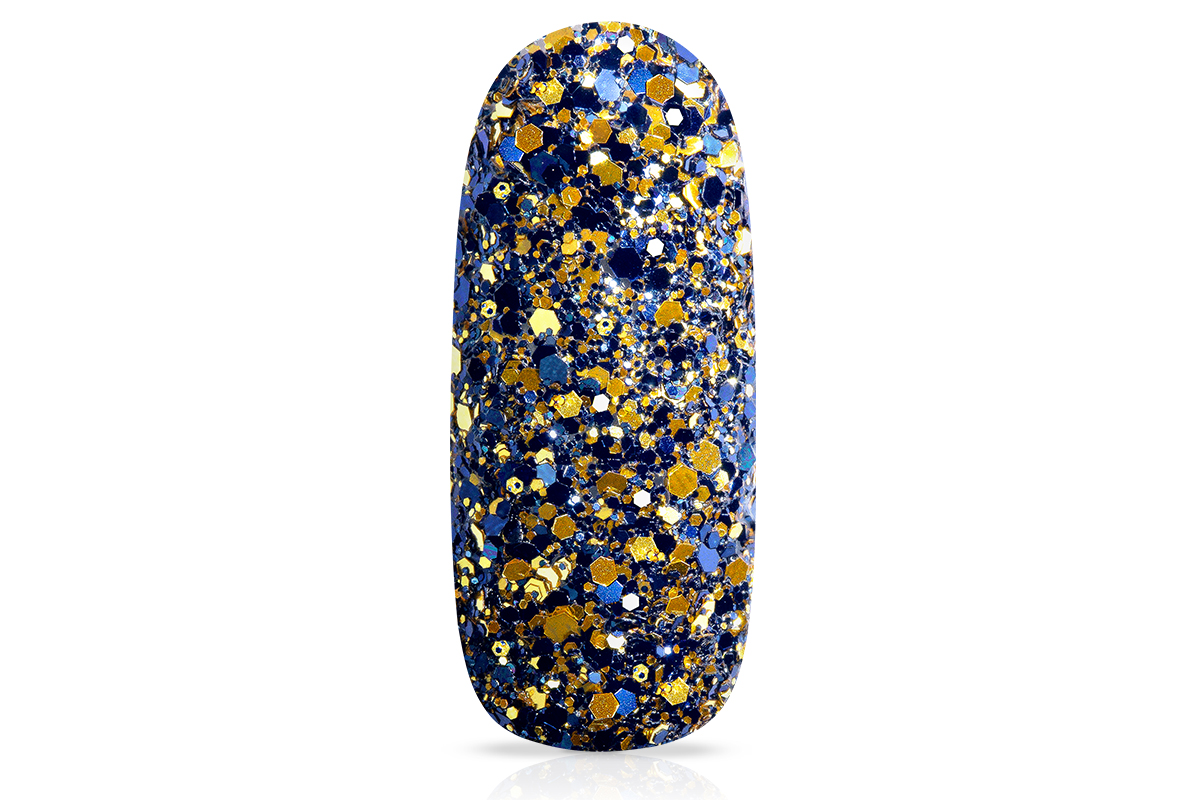 Jolifin LAVENI Luxury Glitter - blue-champagne