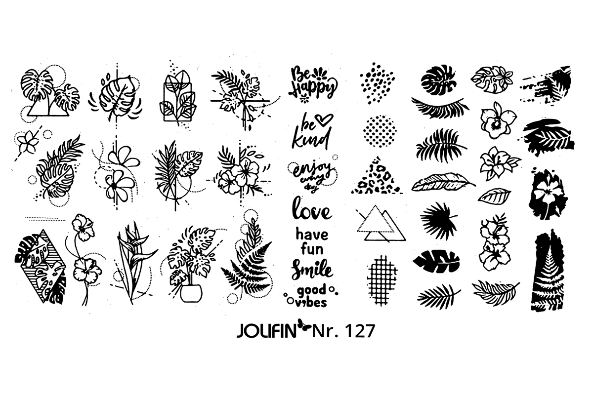 Jolifin Stamping-Schablone Nr. 127