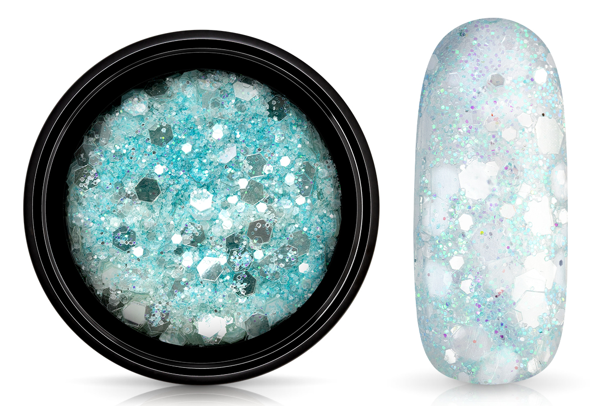 Jolifin LAVENI Crystal Glitter - pastell-türkis