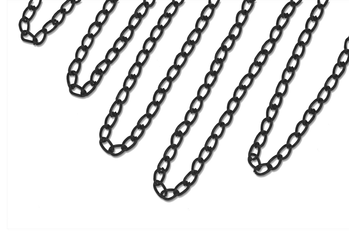 Jolifin nail art chain black