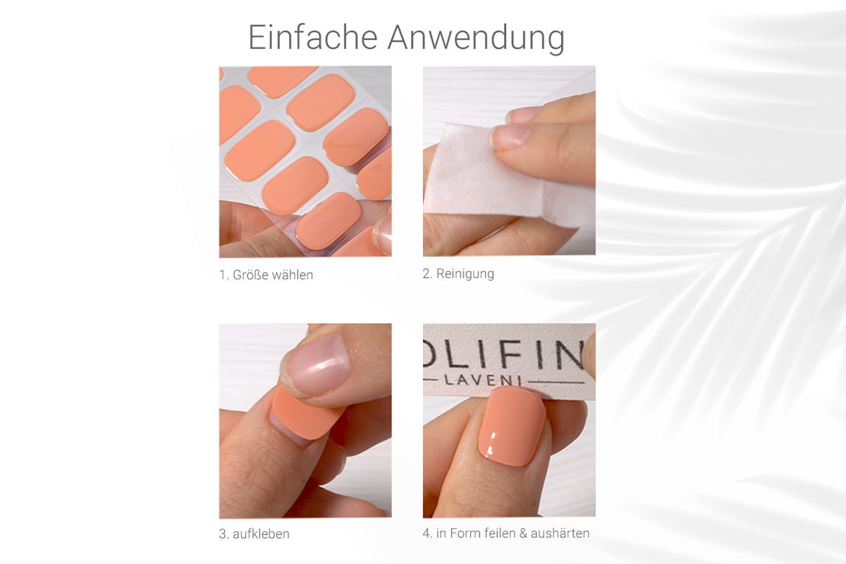 Jolifin LAVENI UV Gel-Wraps - bordeaux