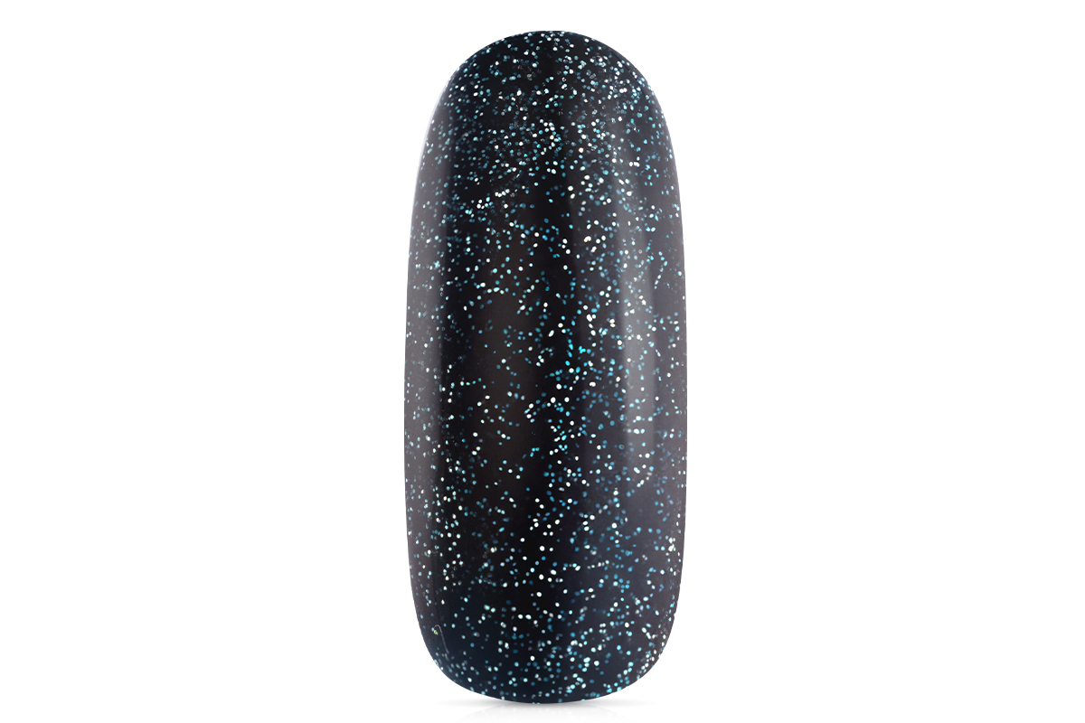 Jolifin LAVENI Shellac - mystic black Glitter 10ml