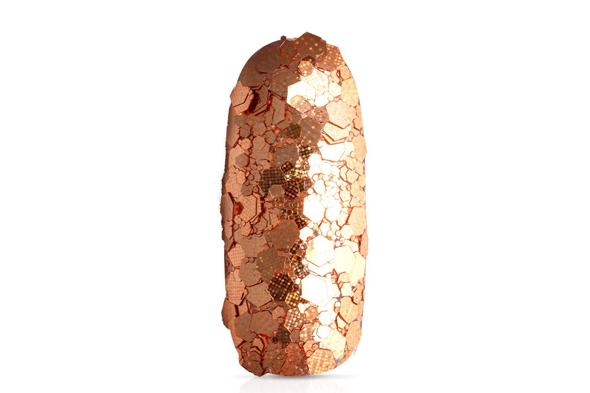 Jolifin Hexagon Glitter - hypnotic copper