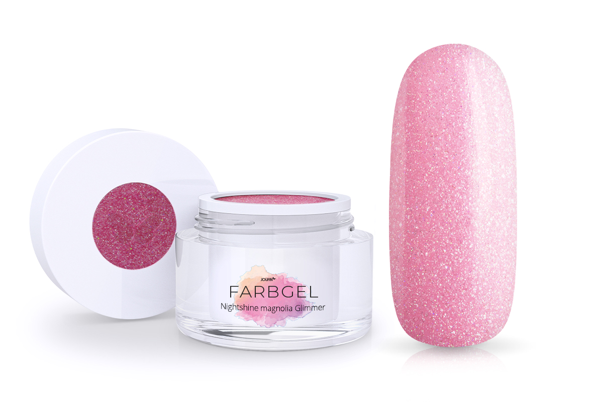 Jolifin Farbgel Nightshine magnolia Glimmer 5ml