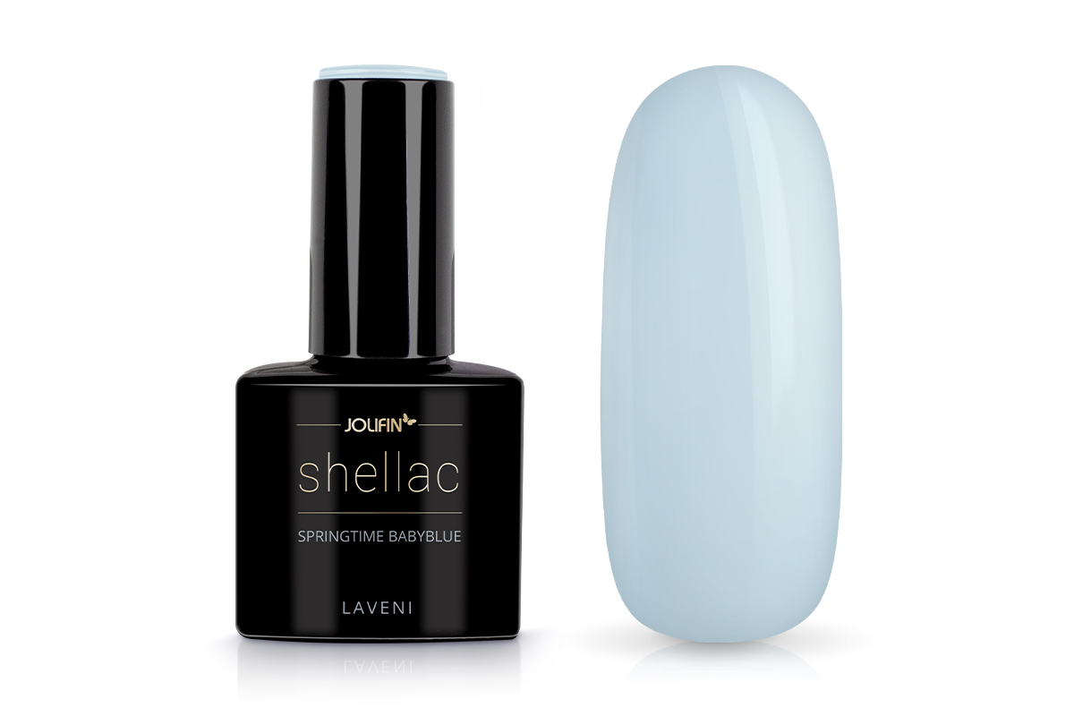 Jolifin LAVENI Shellac - springtime babyblue 10ml