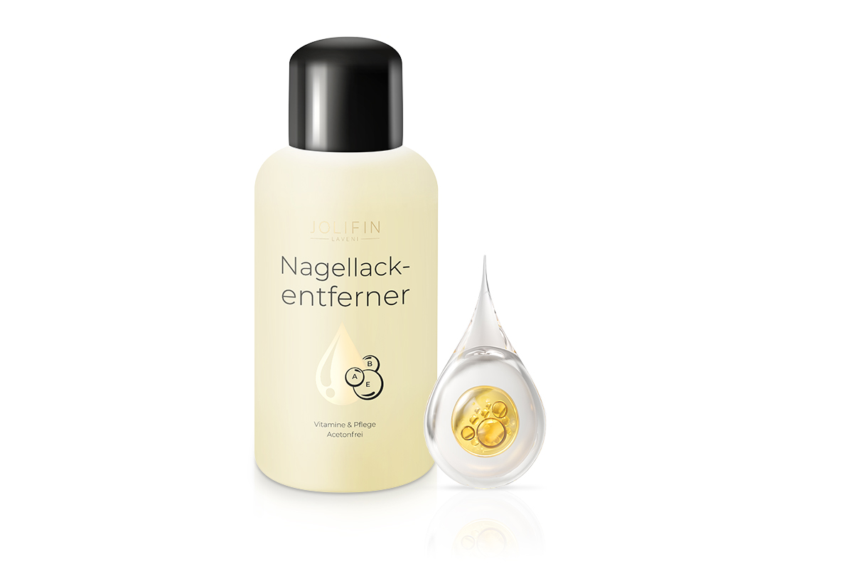 Jolifin LAVENI Nagellackentferner - Vitamine & Pflege 150ml