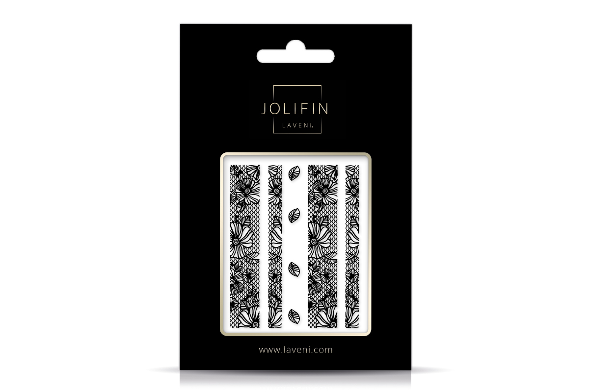 Jolifin LAVENI Lace Sticker - Black 1