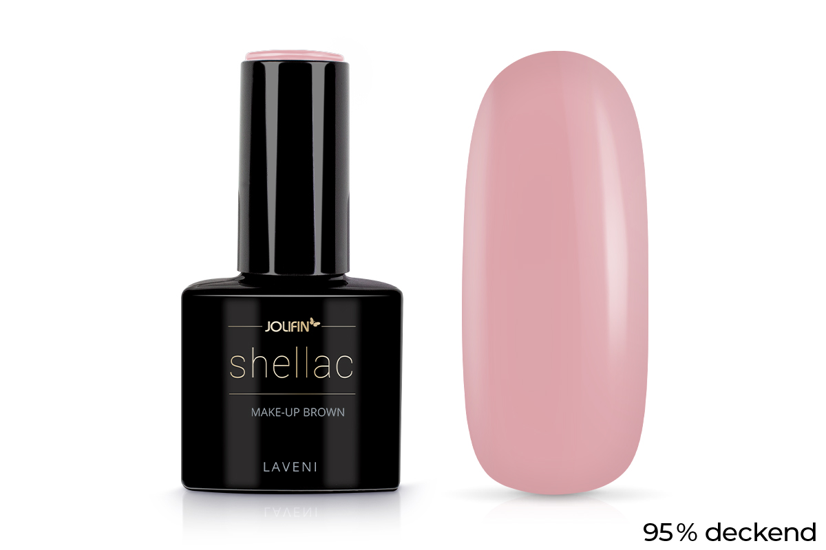 Jolifin LAVENI Shellac - make-up brown 10ml