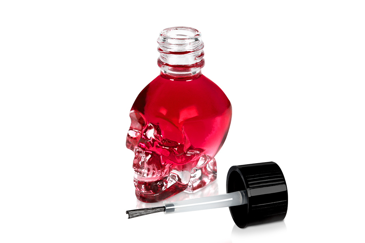 Jolifin Skull-Behälter - Pinsel 15ml