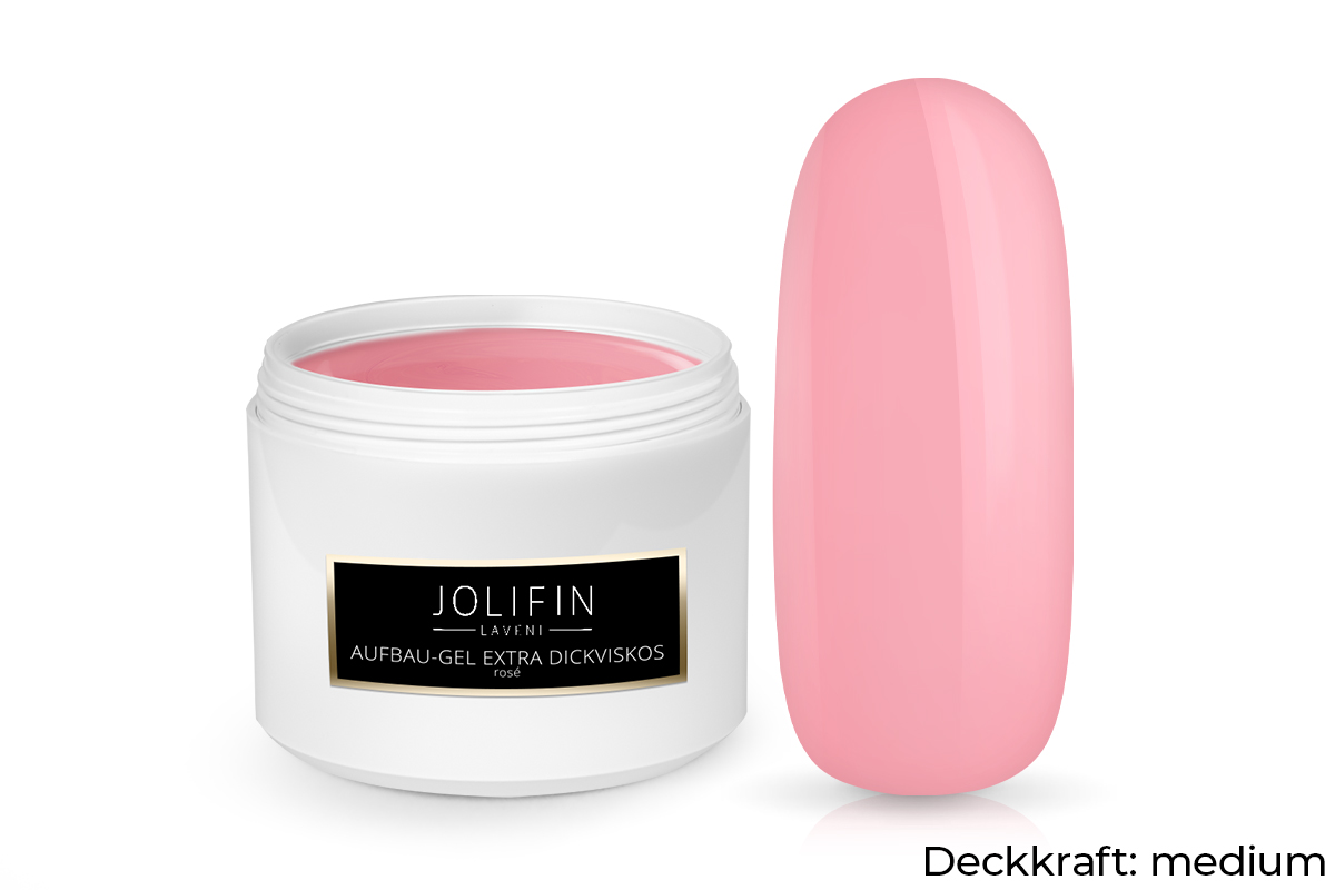 Jolifin LAVENI Refill - Aufbau-Gel extra dickviskos rosé 250ml