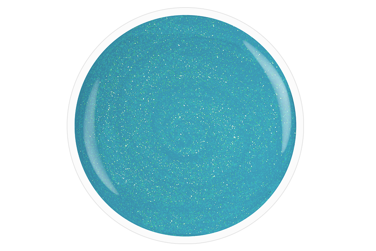 Jolifin Stamping-Lack - neon türkis Glimmer 12ml