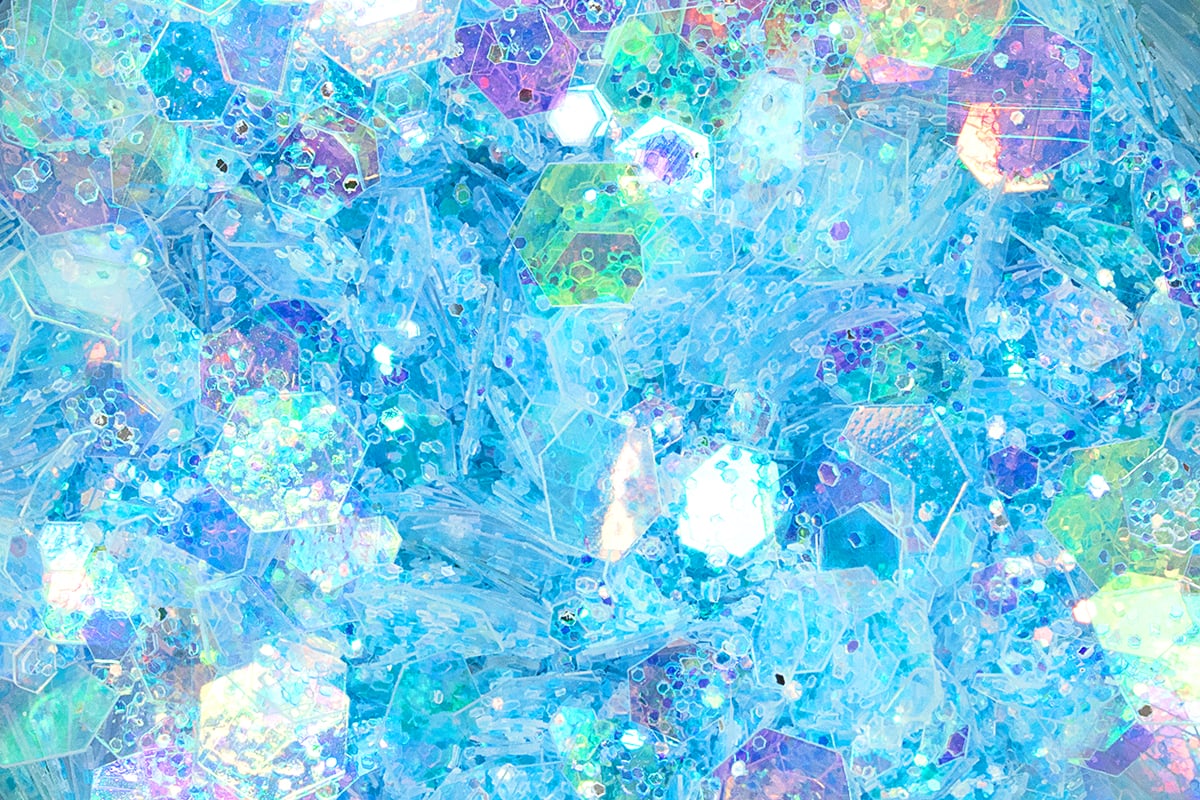 Jolifin LAVENI Pastell Glittermix - blue
