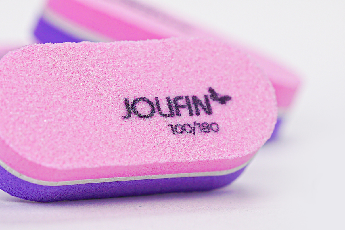 Jolifin Micro Bufferfeile 100/180 - pink & purple