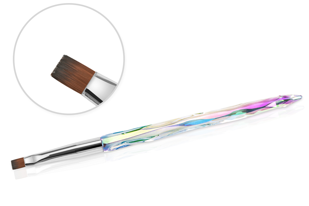 Jolifin Crystal Gel-Pinsel - flat Gr. 6