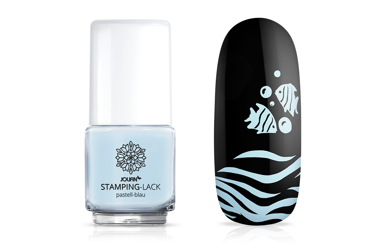 Jolifin Stamping-Lack - pastell-blau 12ml