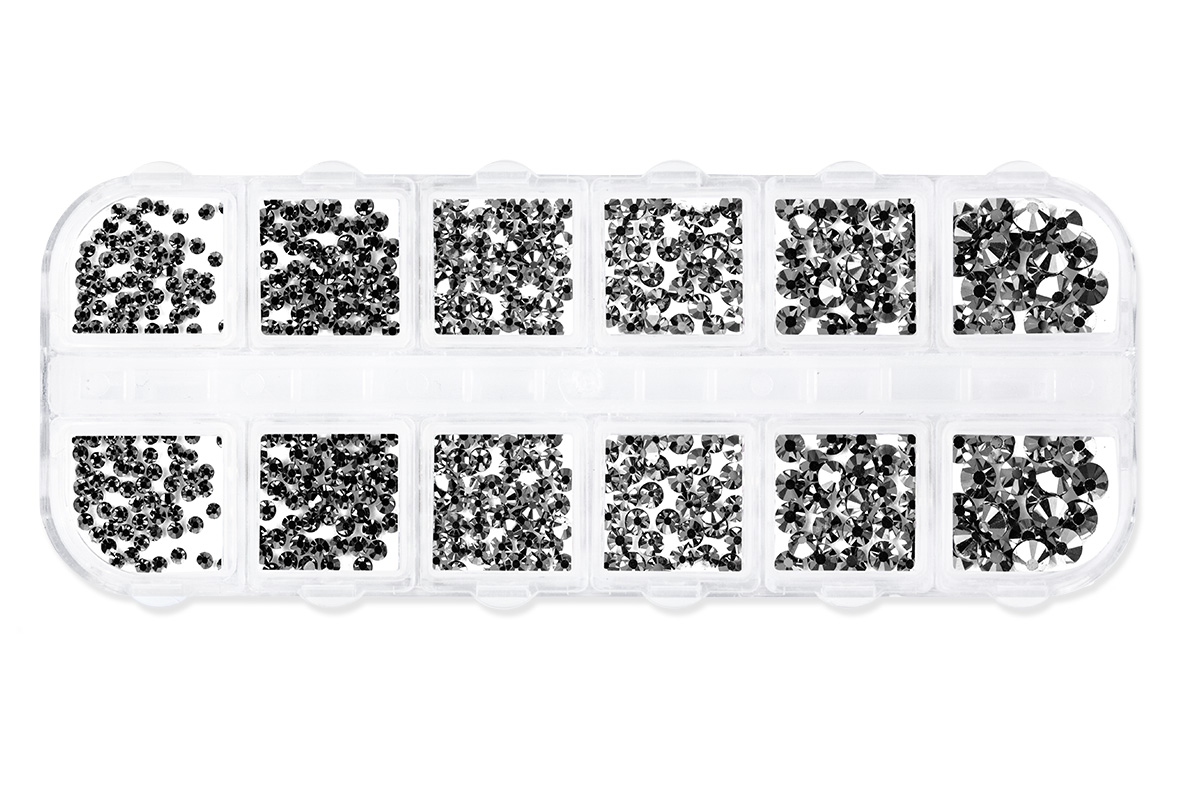 Jolifin LAVENI XL Strass-Display - grey chrome