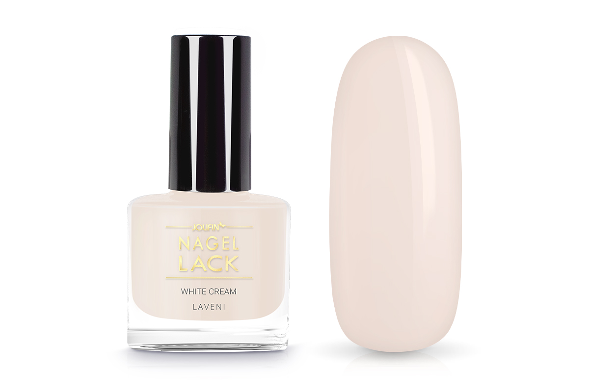 Jolifin LAVENI Nagellack - white cream 9ml