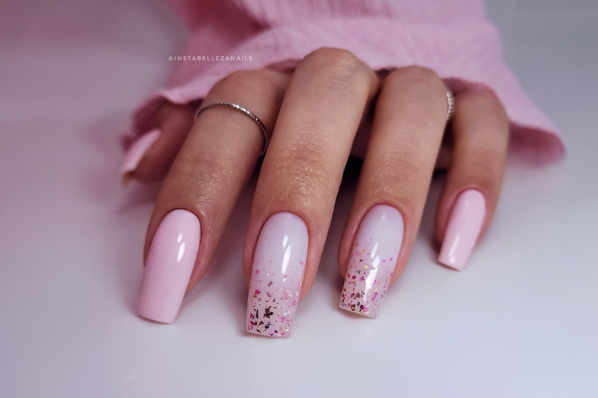 Jolifin LAVENI Shellac - Top-Coat ohne Schwitzschicht flowery Flakes 10ml