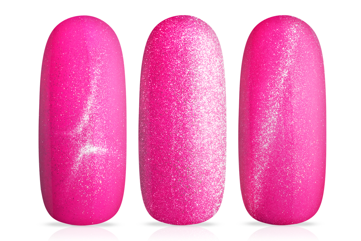 Jolifin LAVENI Shellac - Diamond Cat-Eye neon-magenta 10ml