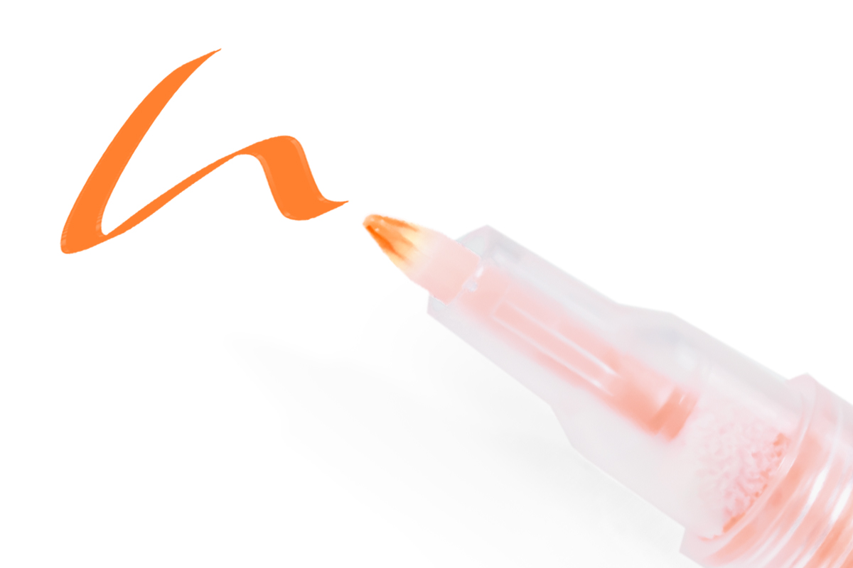Jolifin LAVENI 3D Nailart-Pen - neon-orange