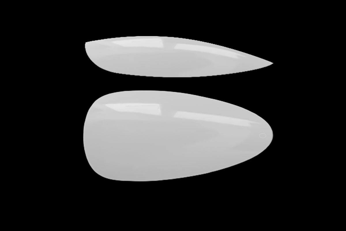 Jolifin 120er Tipbox Press-On ovale Mandel milky white