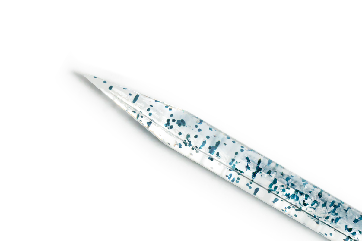 Jolifin Manicure Sticks - Set of 10 blue glitter
