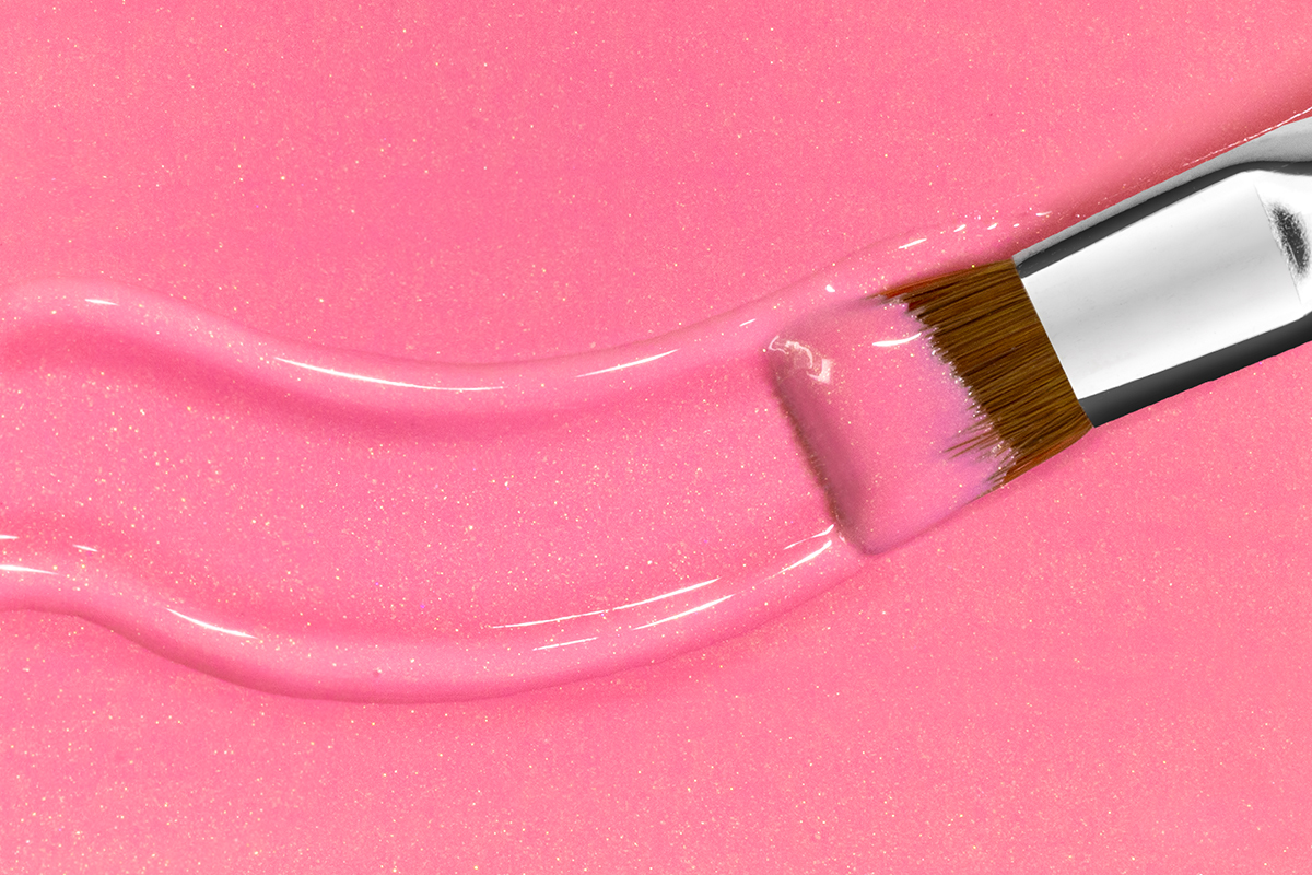 Jolifin Farbgel - babydoll pink Glimmer 5ml