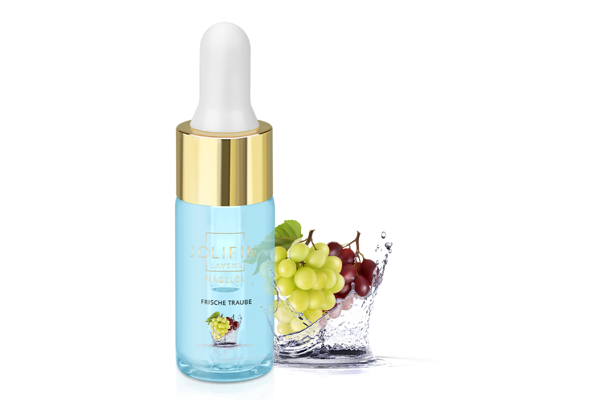 Jolifin LAVENI Nagelöl - Frische Traube 10ml