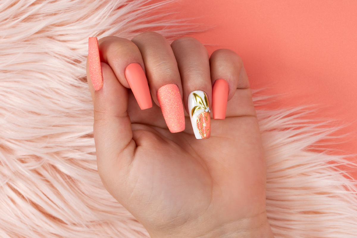Jolifin LAVENI Diamond Dust - pastell-peach