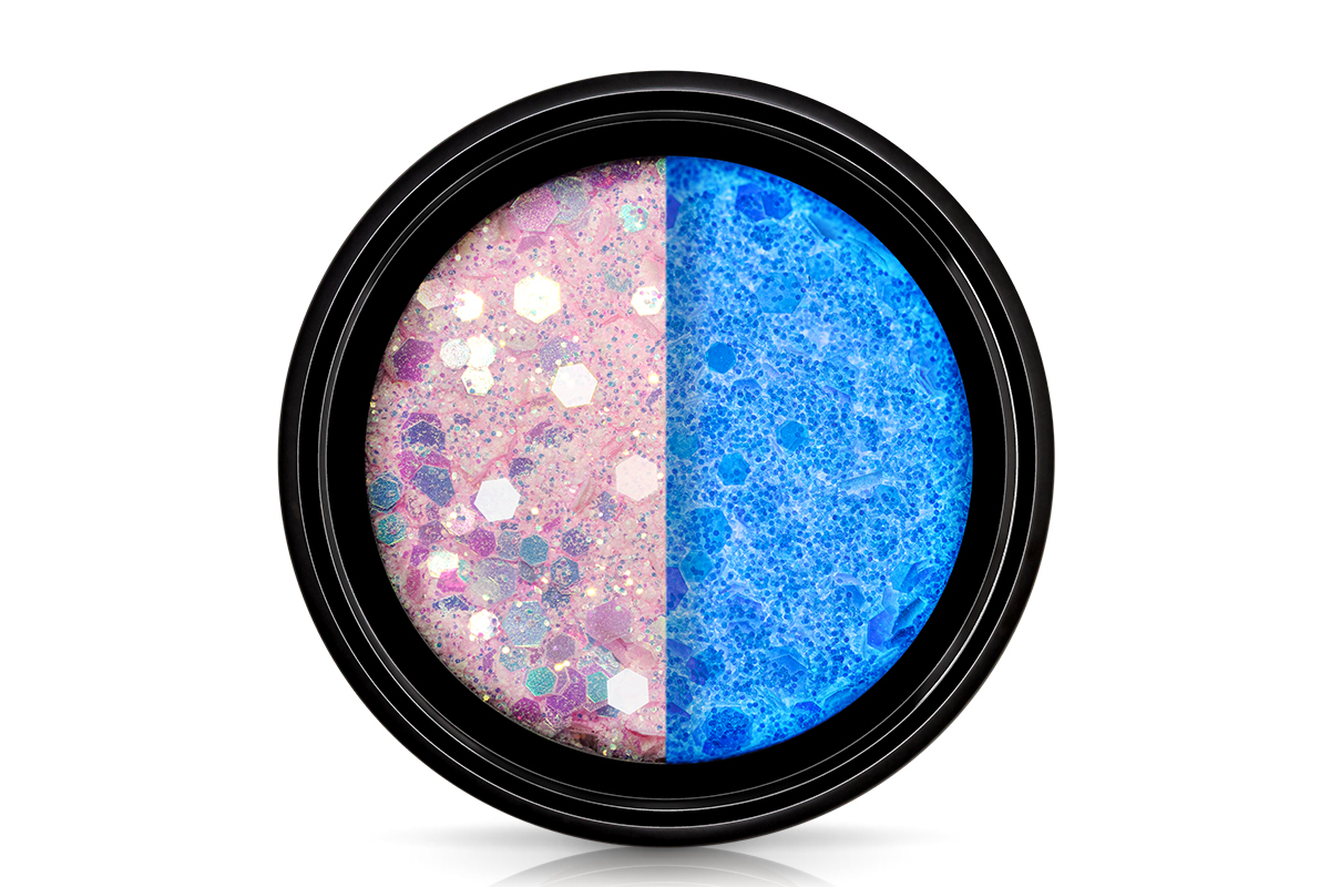 Jolifin LAVENI Solar & Nightshine Glitter - rosy-babyblue