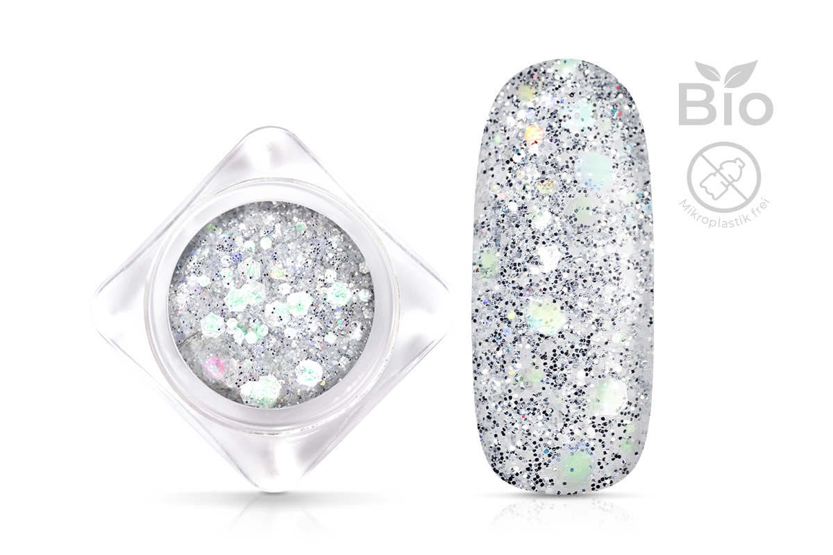 Jolifin Bio Illusion Glitter - silver