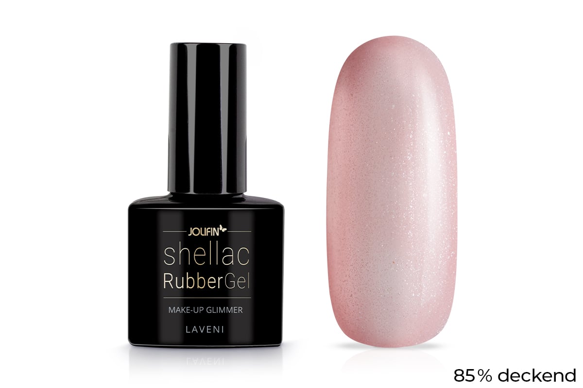 Jolifin LAVENI Shellac RubberGel - make-up Glimmer 10ml