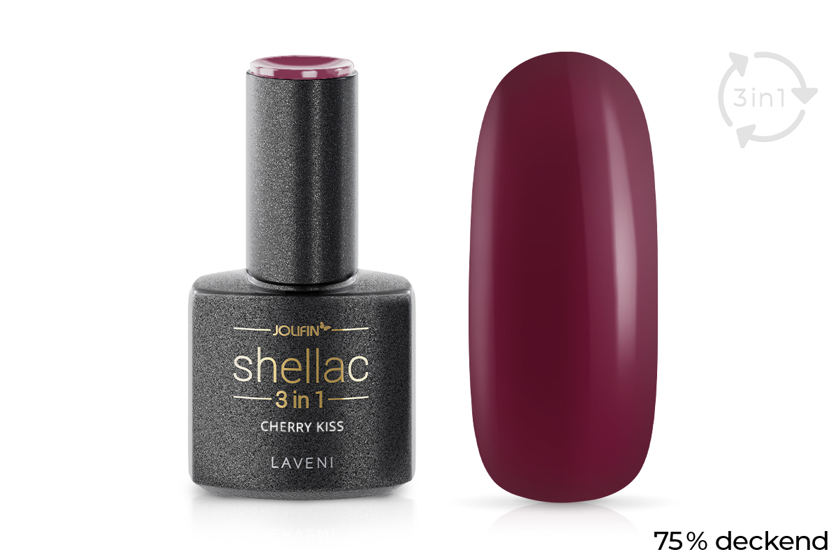 Jolifin LAVENI 3in1 Shellac - cherry kiss 10ml