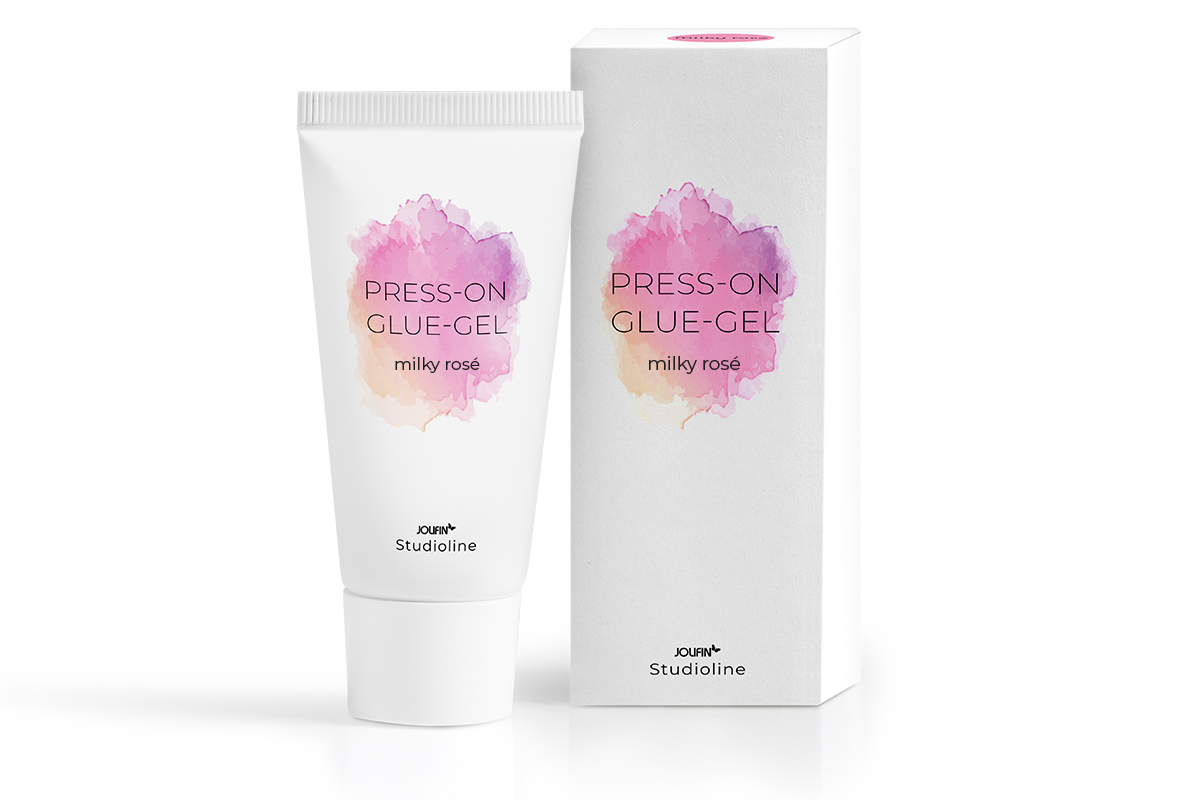 Jolifin Studioline - Press-On Glue Gel milky rosé 50ml