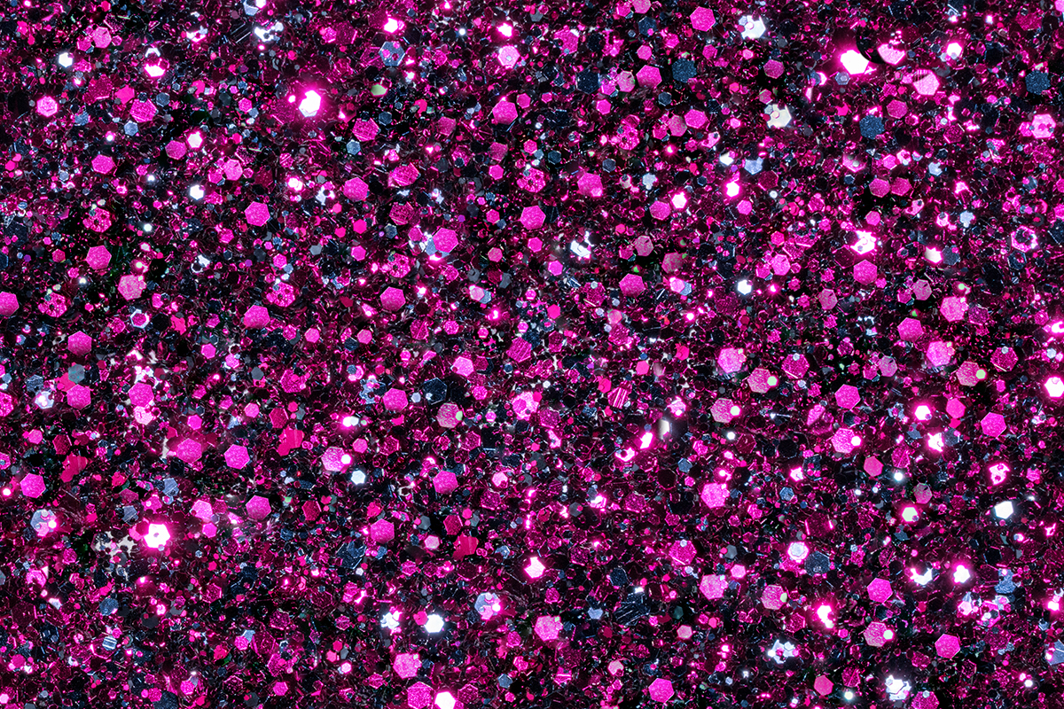 Jolifin LAVENI Luxury Glitter - black magenta